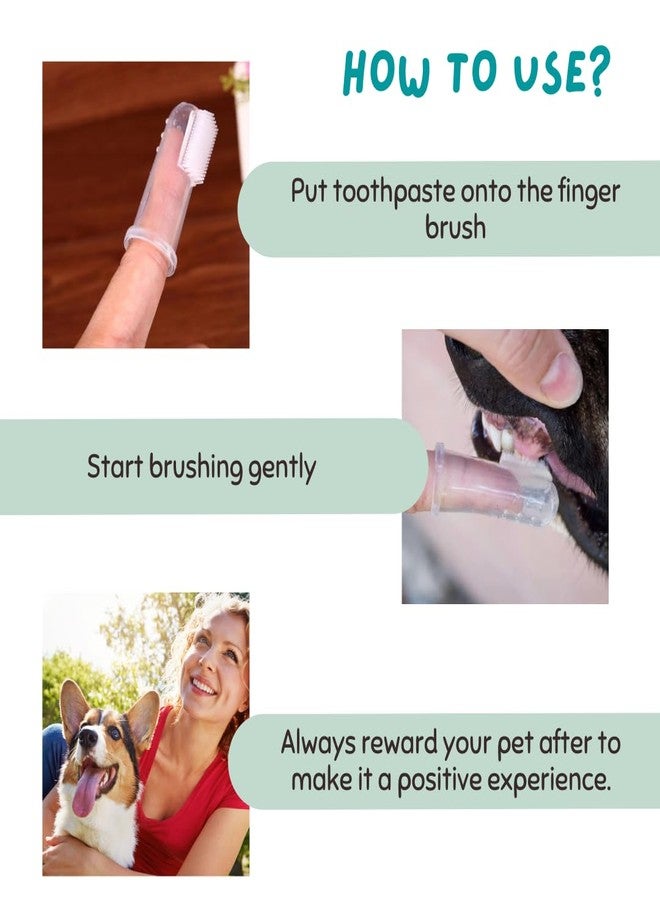 Coco Crush Pet Dental Care Combo - Finger Toothbrush & Natural Toothpaste | Safe for Dogs, Cats, Puppies, Kittens | BPA-Free Brush | 100% Natural (50ml + 2 brush) - Image 5